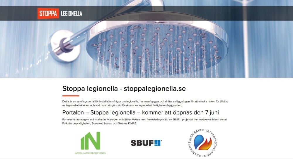 StoppaLegionella.se – Portalen om en livshotande bakterie