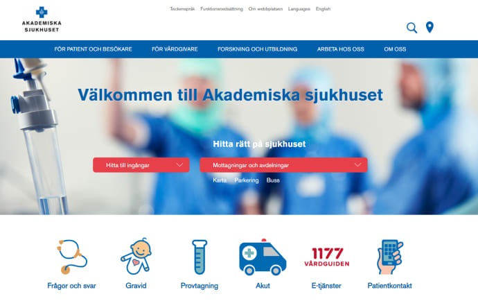 Akademiskas webbplats bäst i kategorin vård och hälsa
