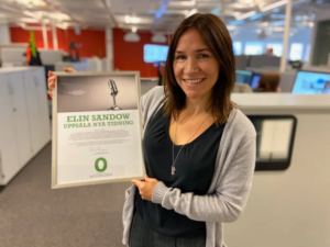 Elin Sandow vinner Suicide Zeros pris för bästa rapportering om självmord 2019 3