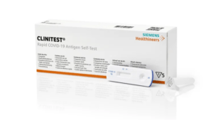 Siemens Healthineers CLINITEST Rapid COVID-19 antigen självtest CE-märkt för hemmabruk