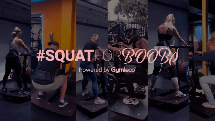 Gymleco stödjer Bröstcancerförbundet med sin egna Squat for Boobs kampanj