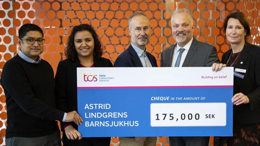 TCS donerar till ett av Sveriges största barnsjukhus för sjätte året i rad