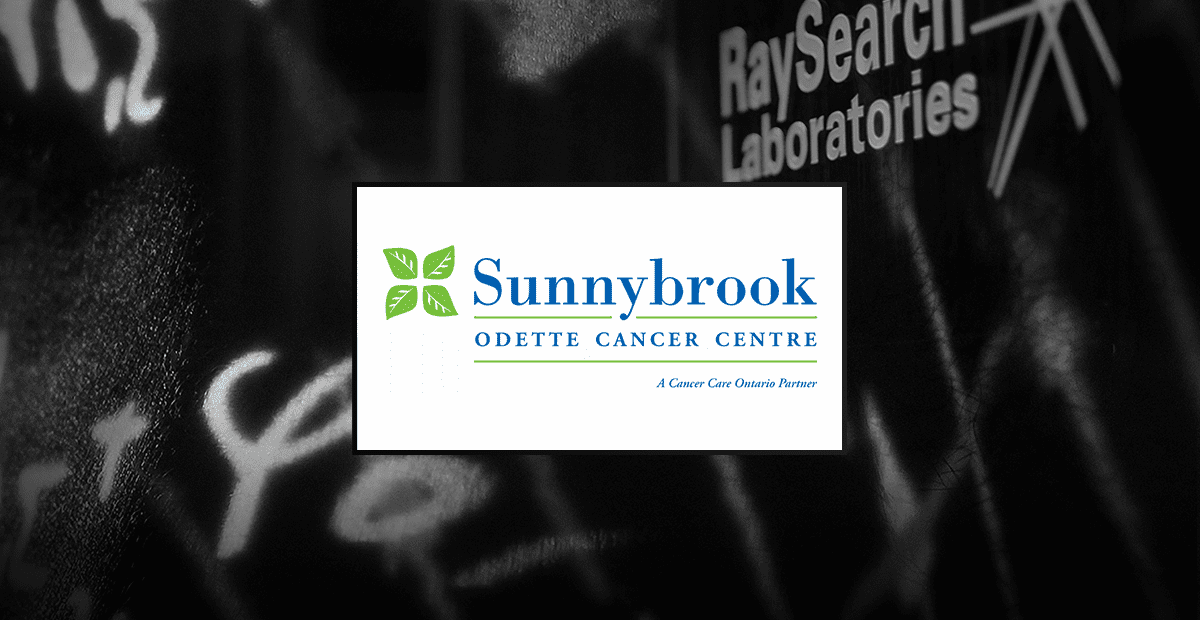 Sunnybrook Health Sciences Centre i Kanada väljer nu RayStation