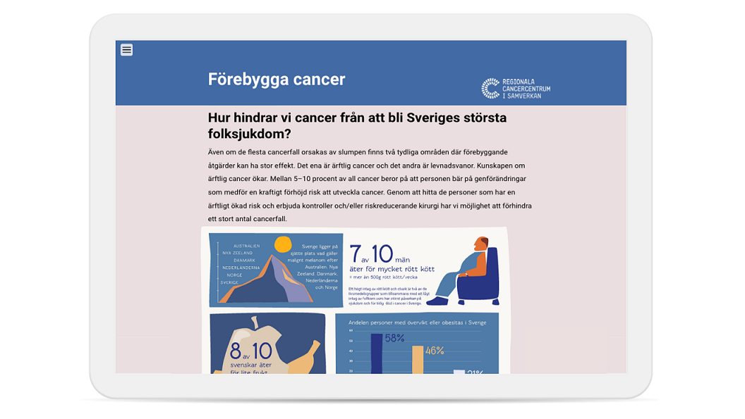 Ny digital rapport visar på arbetet mot cancer