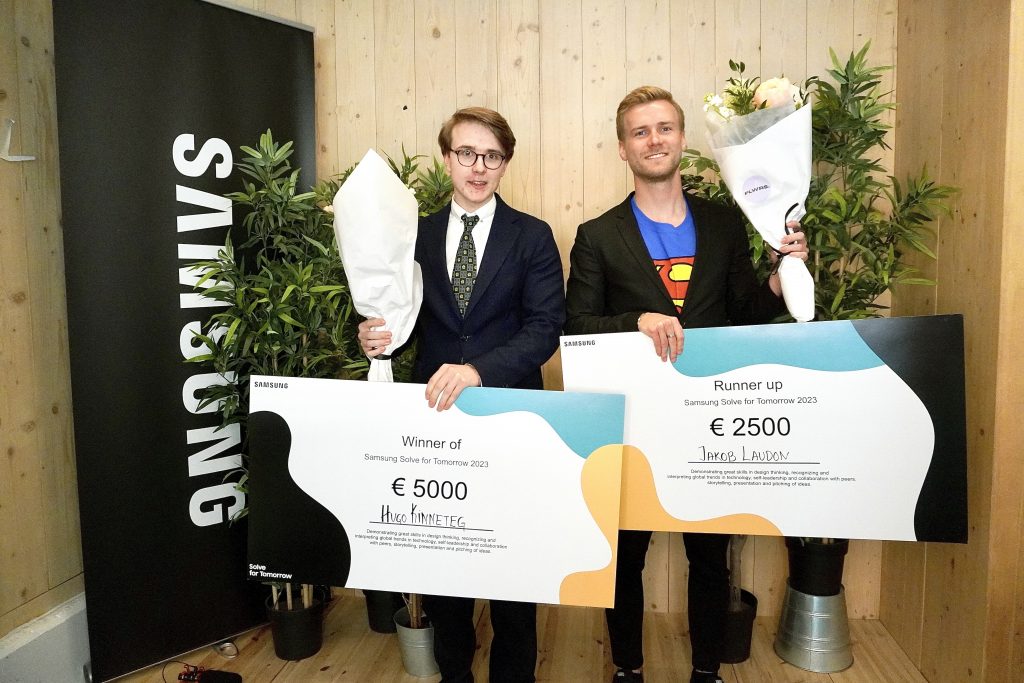 22-årige Hugo från Norrköping prisas för AR-lösning till hörselskadade
