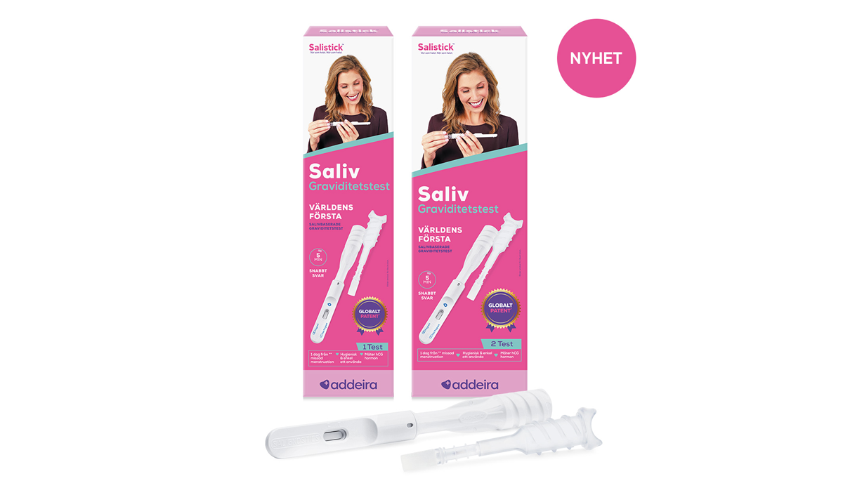 Addeira Pharmaceuticals AB introducerar SaliStick: Ett banbrytande salivbaserat graviditetstest som revolutionerar graviditetstestning