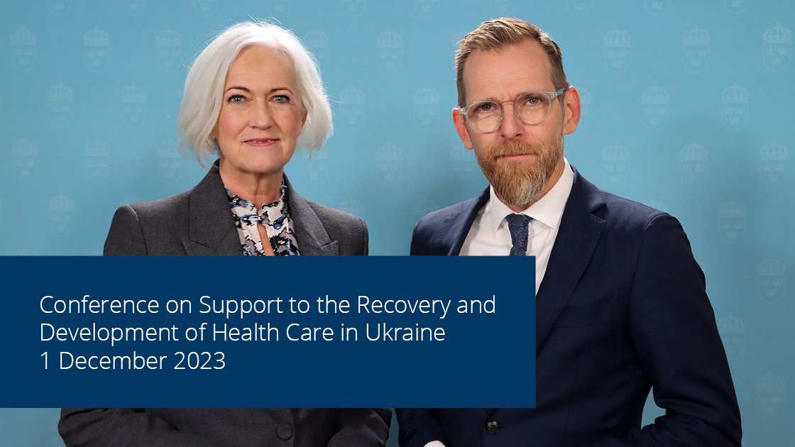 Konferens med hälso- och sjukvårdens nyckelaktörer om stärkt stöd till Ukraina