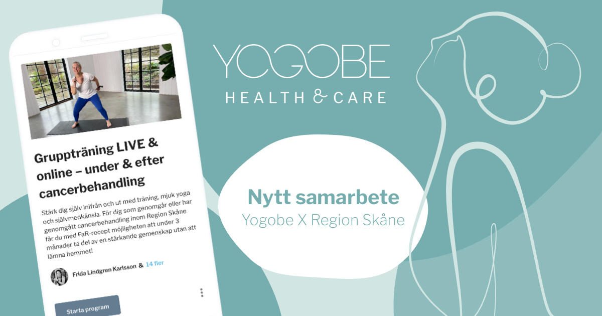 Yogobe i nytt samarbete med cancerrehabiliteringen i Region Skåne