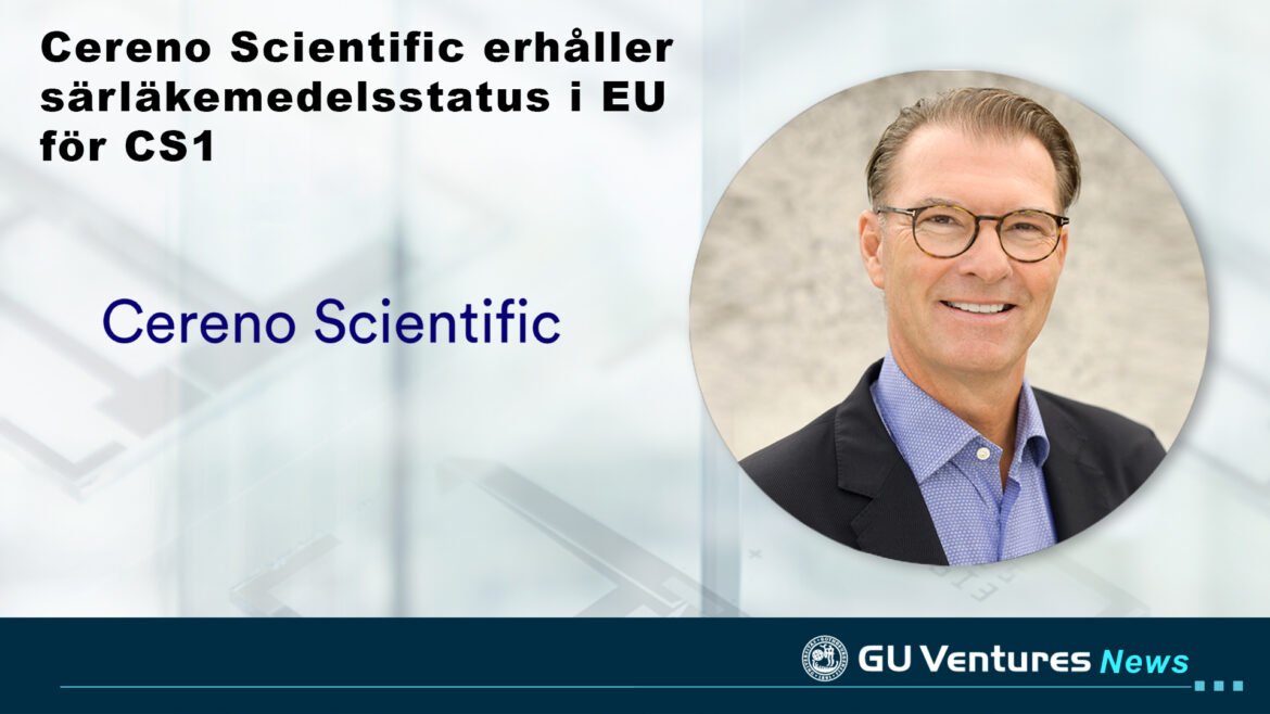 Cereno Scientific erhåller särläkemedelsstatus i EU för CS1