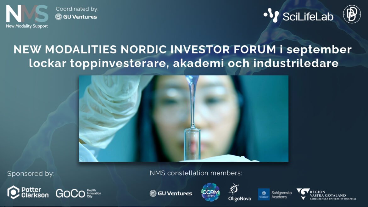 New Modalities Nordic Investor Forum i september lockar toppinvesterare, akademi och industriledare
