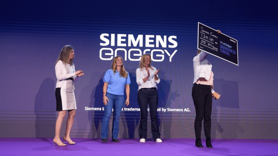 Tack vare cirkulär IT skänker Siemens Energy över en miljon kronor till Barncancerfonden