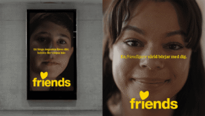 Friends mobiliserar för trygga barn – i den största kampanjen på över tio år