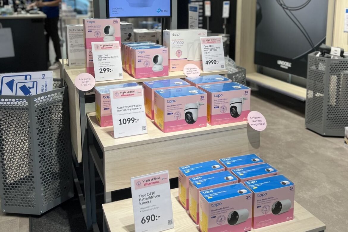 TP-Link och Kjell & Company färgar Sverige rosa