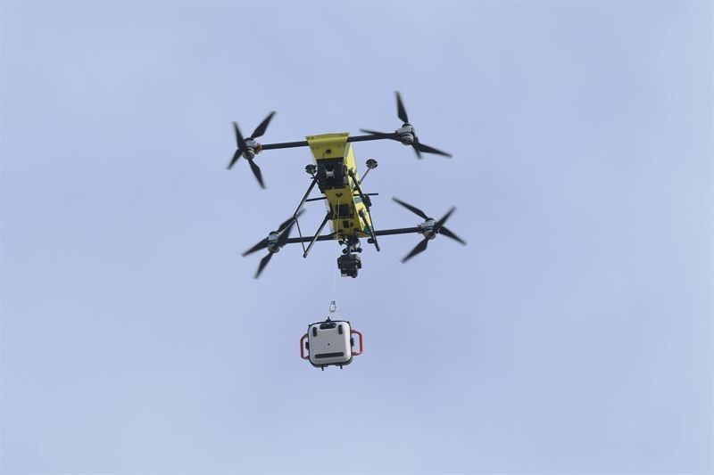 Hjärtstartare från Everdrones drönarsystem användes vid livräddande insats i Borås